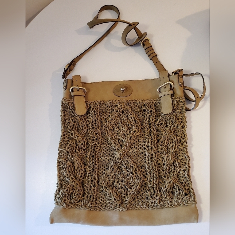 Jamin Puech Cable Knit Crossbody Bag